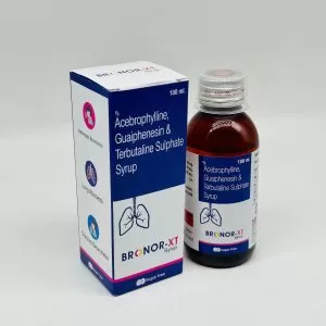 Acebrophylline 50mg, Guaiphenesin 50mg, Terbutaline 1.25mg (Sugar Free)