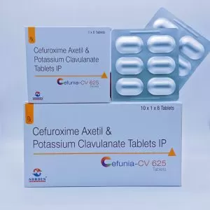 Cefuroxime Axetil 500mg & Potassium Clavulanate Diluted 125mg