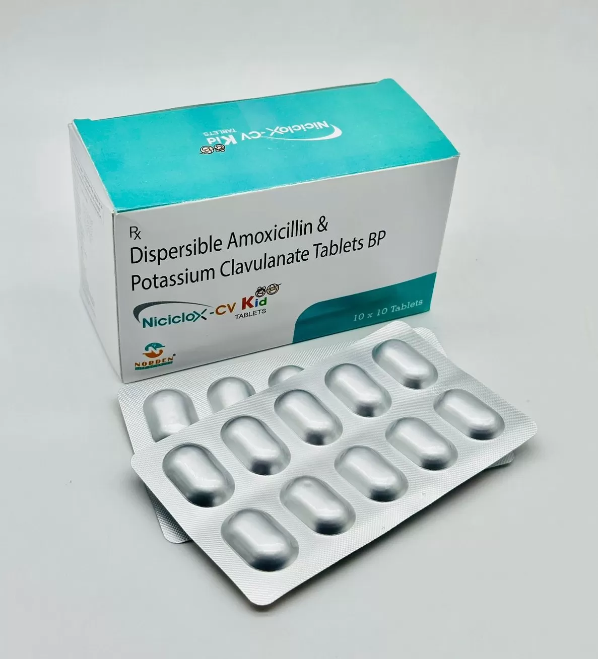 Amoxycillin 200mg with Clav 28.5mg Tab (Strawberry Flavour)