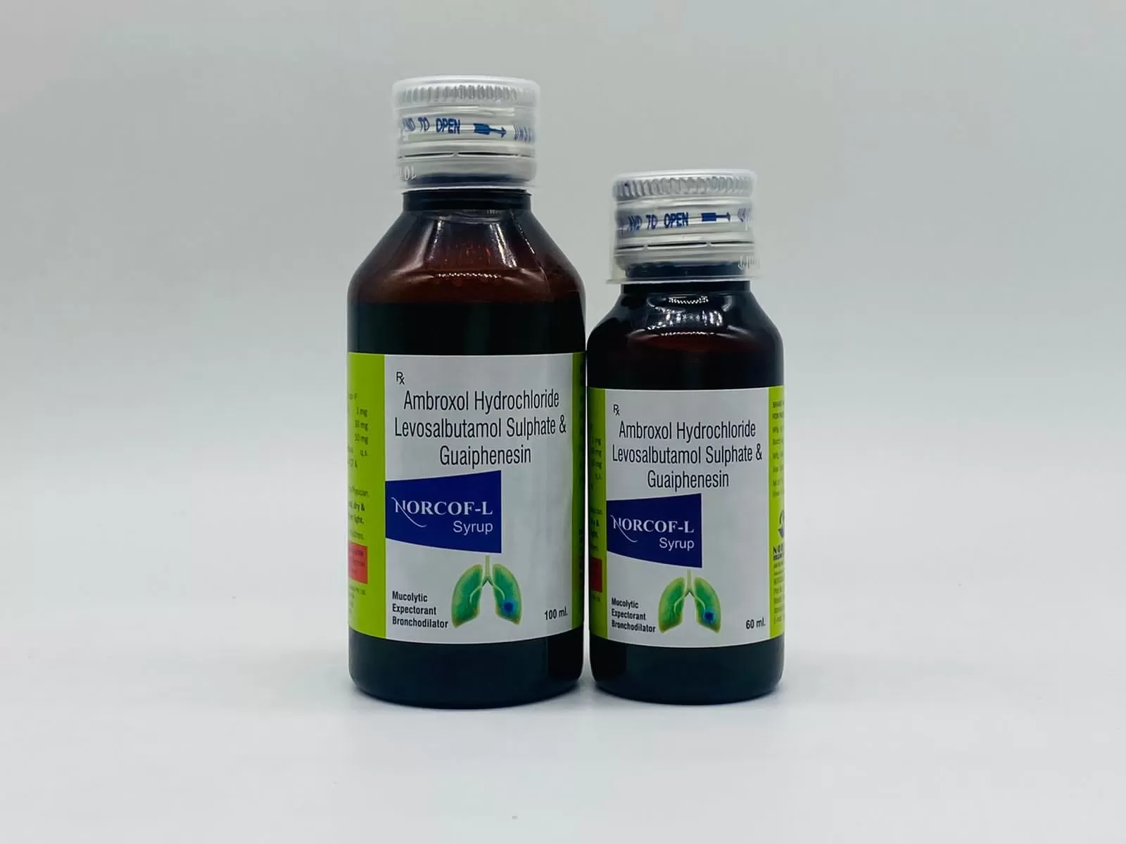 Ambroxol 30mg, Levosalbutamol Sulphate 1mg & Guaiphenesin 50mg